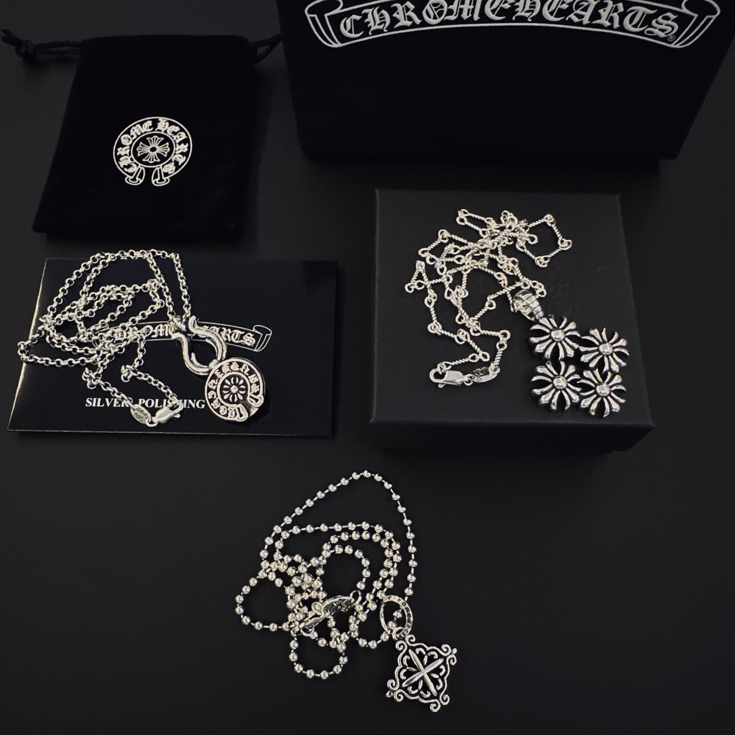 Chrome Hearts Silver Polished Necklace